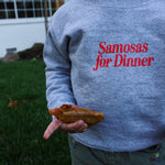 Samosas for Dinner Kids Crew Neck Sweatshirt