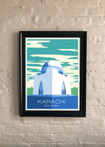 Karachi: Retro Travel Print