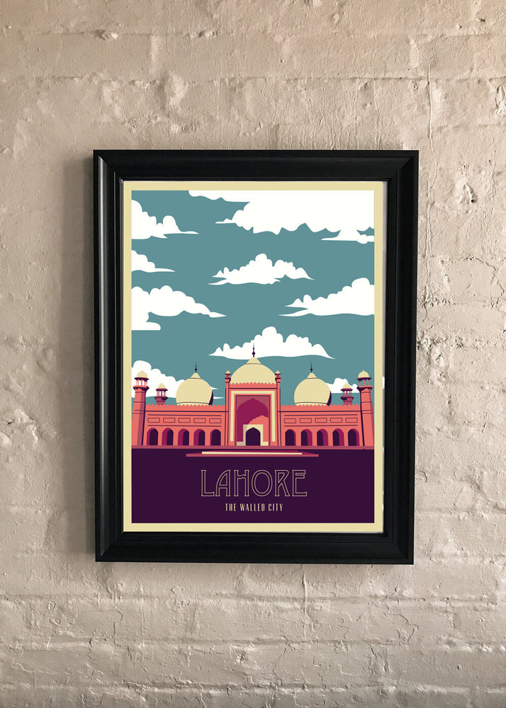 
                
                    Load image into Gallery viewer, Lahore: Retro Travel Print
                
            